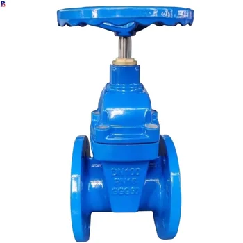 Chinese factory good quality DI body PN10/16 DN200  DIN F4 F5 standard SS410 stem  thick flange soft seal no-rising gate valve