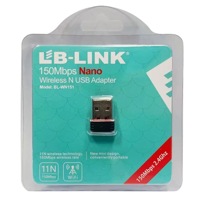 LB-LINK натуральная кожа мини USB карты 150 м беспроводная карта Wi-Fi передатчик и приемник WN151