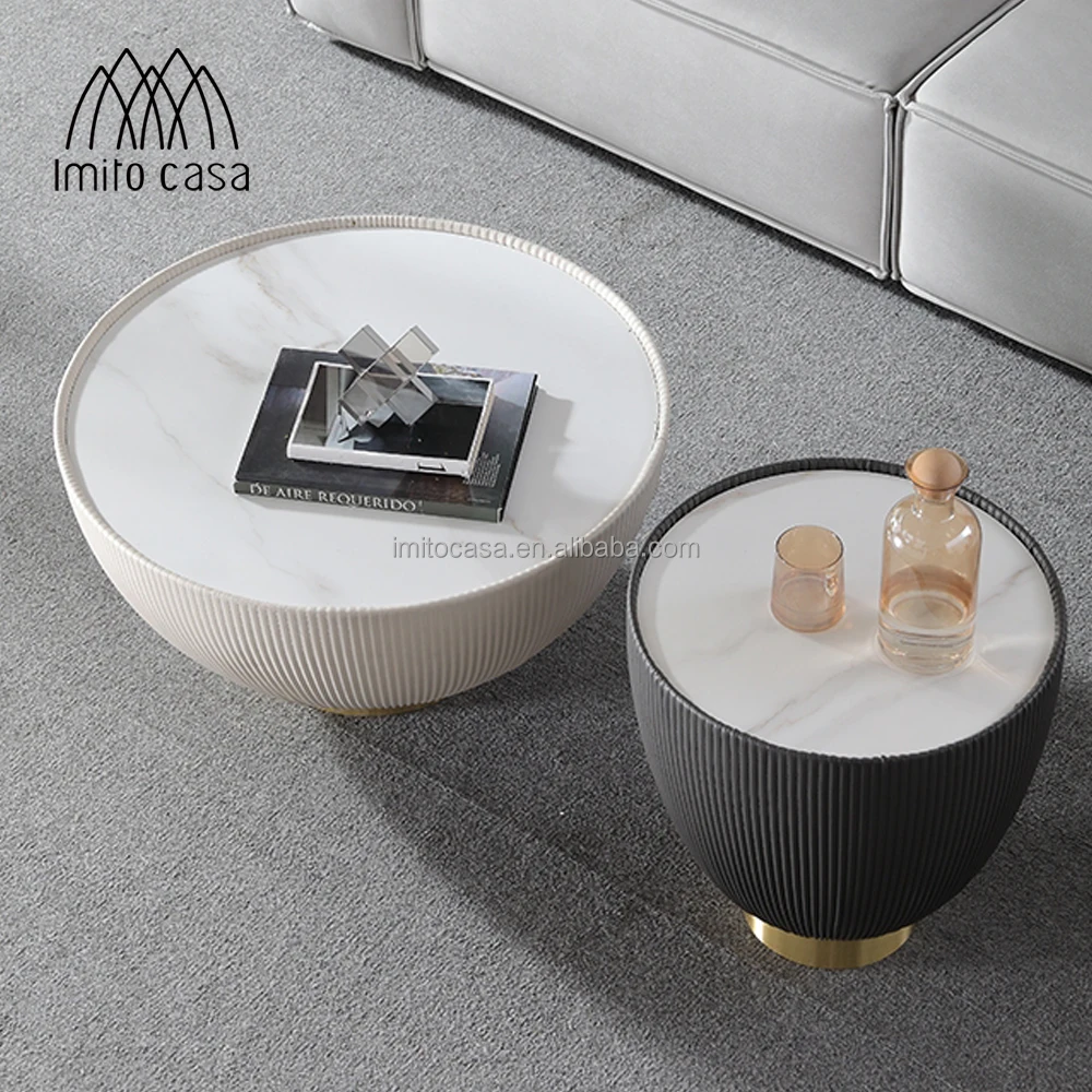 Imito Casa Italian Chic Stone Bowl Shape Coffee Table European Modern Quality Round Table Sets Living Room Marble Coffee Table Buy Modern Coffee Table