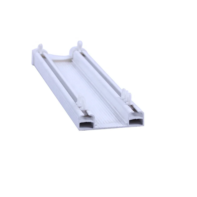 Heavy Duty White Aluminum Pvc Double Ceiling Curtain Rail Curtain Track