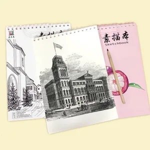 Wholesale Custom Logo Cover A4 Children Artist Sketchbook for Drawing Thickened Paper Fine Art Watercolor Drawing Book