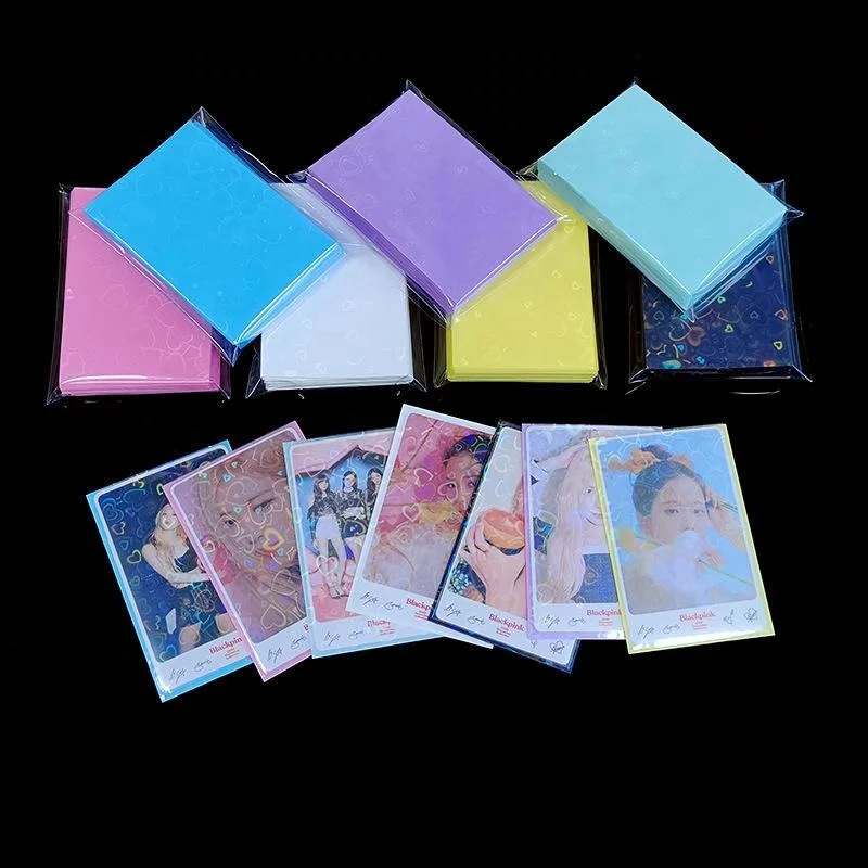 Custom Hologram Card Sleeves Prismatic Defender Photo Cover Bunny Anime Art Card Protector Sleeve for TCG MTG Poke-mon Yugi-oh Custom Hologram Card Sleeves Prismatic Defender Photo Cover Bunny Anime Art Card Protector Sleeve for TCG MTG Poke-mon Yugi-oh