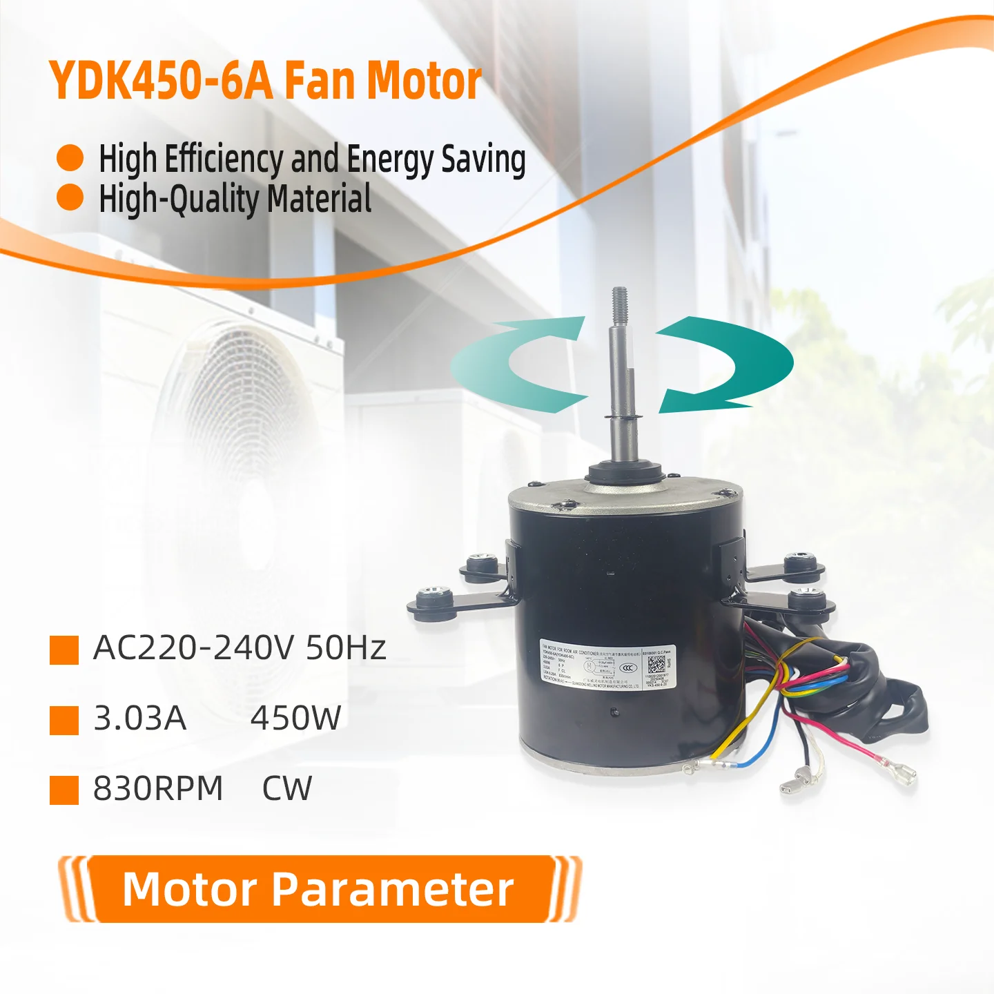 Ydk450-6a Electric Air Conditioner, AC220-240V, 50Hz, 450W - detail 22