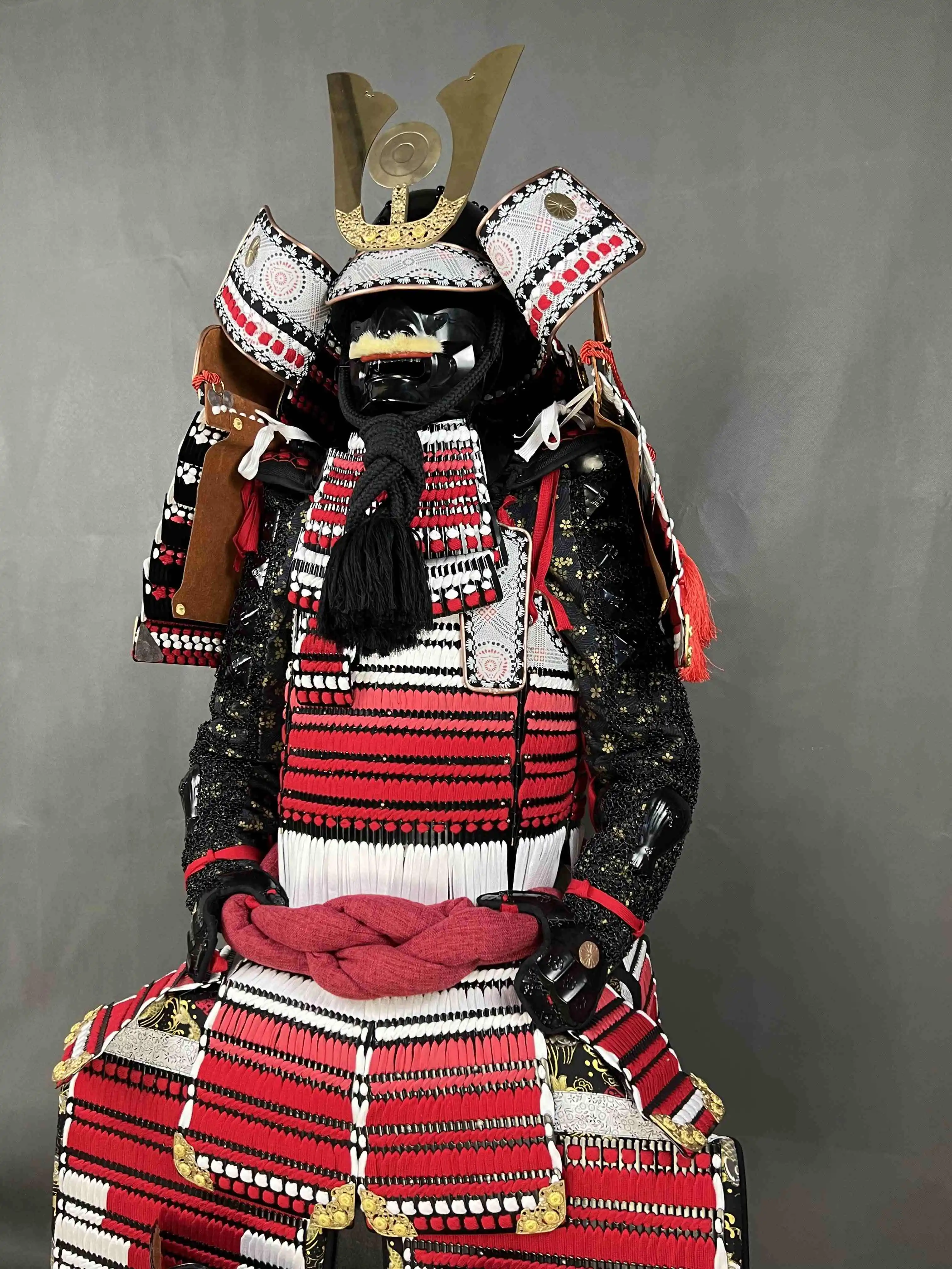 Japanese Traditional Samurai Armor Helmets Festival Dress Konitoodoshi ...