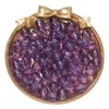 Transparent glass beads - purple