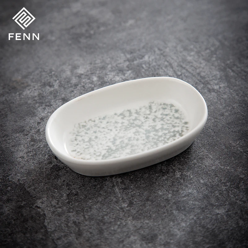 product fenn european modern horeca restaurant buffet small ceramic plate sauce serving dish for dishwasher and micro wave safe-61