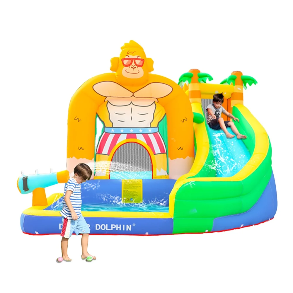 73008 Kids Party Jumping Water Games Cartoon Orangutans Inflatable Slide  Bouncer - Buy Slide Bouncer,Bouncer Slide,Bouncer Kids Product on  