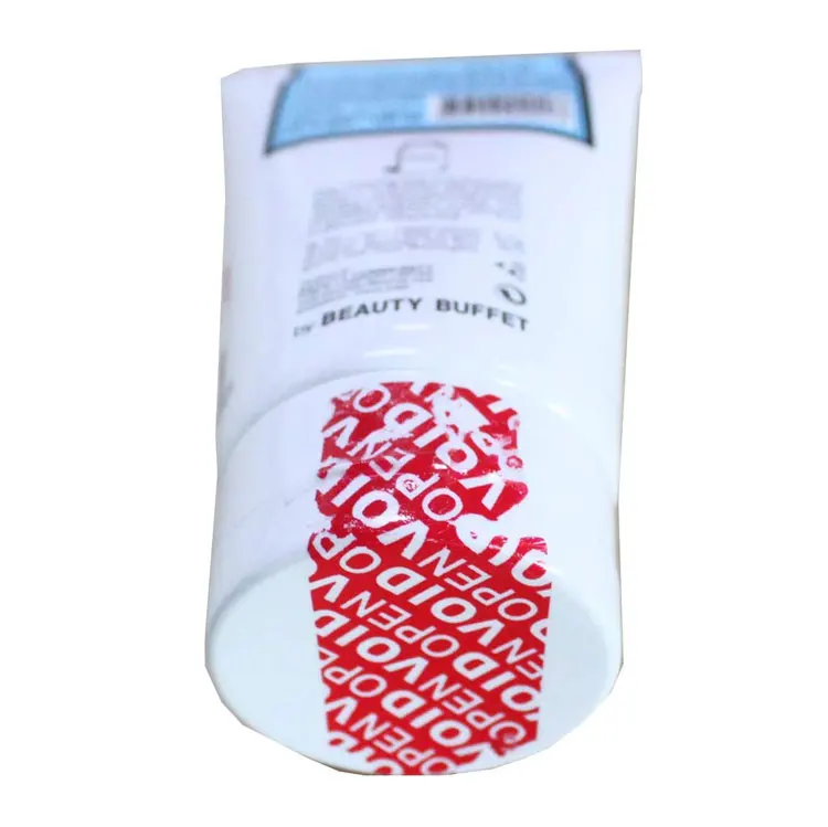 PVC Anti-Theft Security Adhesive Stickers Tamper-Resistant and Proof Asset Labels Anti-Counterfeit Features