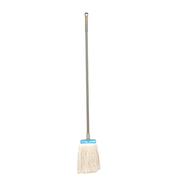 2024 Plastic 16cm cotton cotton mop head White cotton thread floor washing mop Gray mop rod