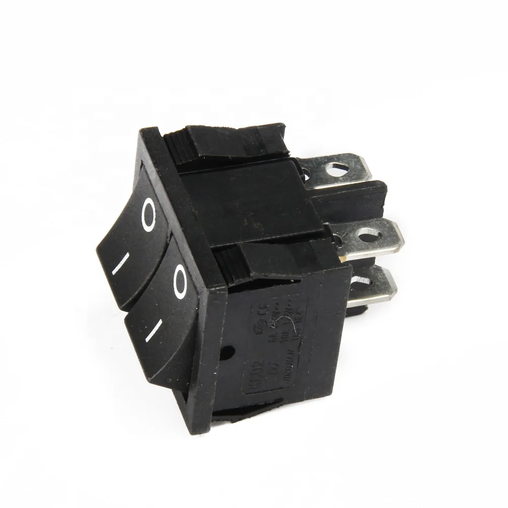 Buy KCD4 16A 250V AC 6-Pin On-Off-On 3-Position Rocker Switch (Pack of 100) 10個 KCD5 21X24mm 21 * 24mm 6 ピン 3 ポジション 6A/12A 250VAC ON-OFF ON SP