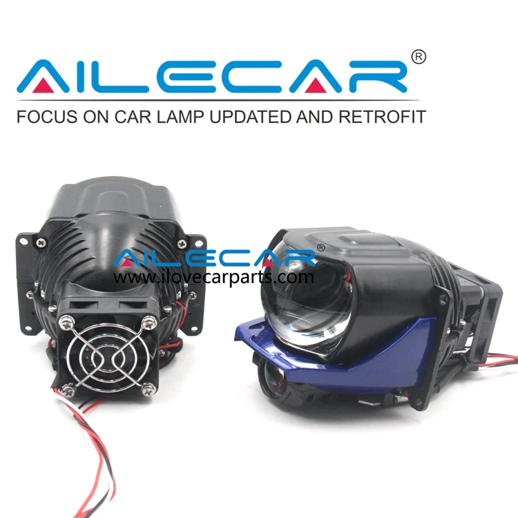 Led High and Low Beam with Laser Asssitant High Beam Retrofit Projector for Auto Headlamp 35W Led 12W Laser