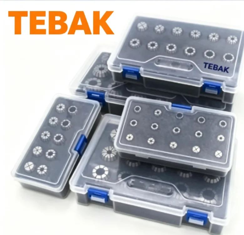 TEBAK  CNC Tool Accessories Spring ER Collet Set ER11 ER16 ER20 ER25 ER32 ER40 Milling Chuck Set