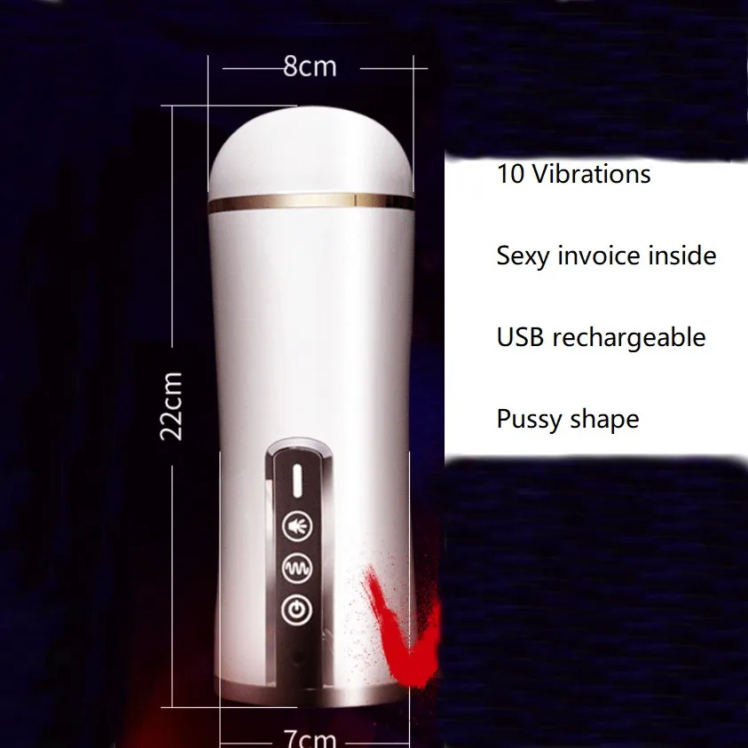 10 Frequency Artificial Vagina Pussy Adult Male Automatic Masturbator