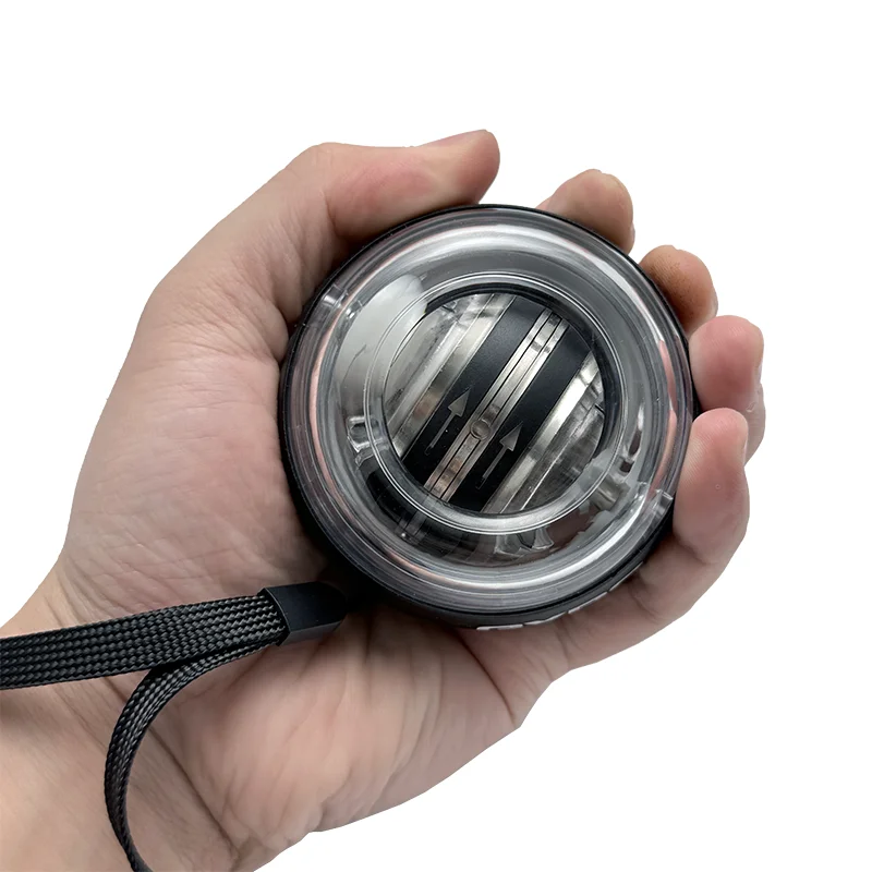 Custom Fitness Equipment Durable Hand Grip Ball LED Gyro Ball for Strength Training