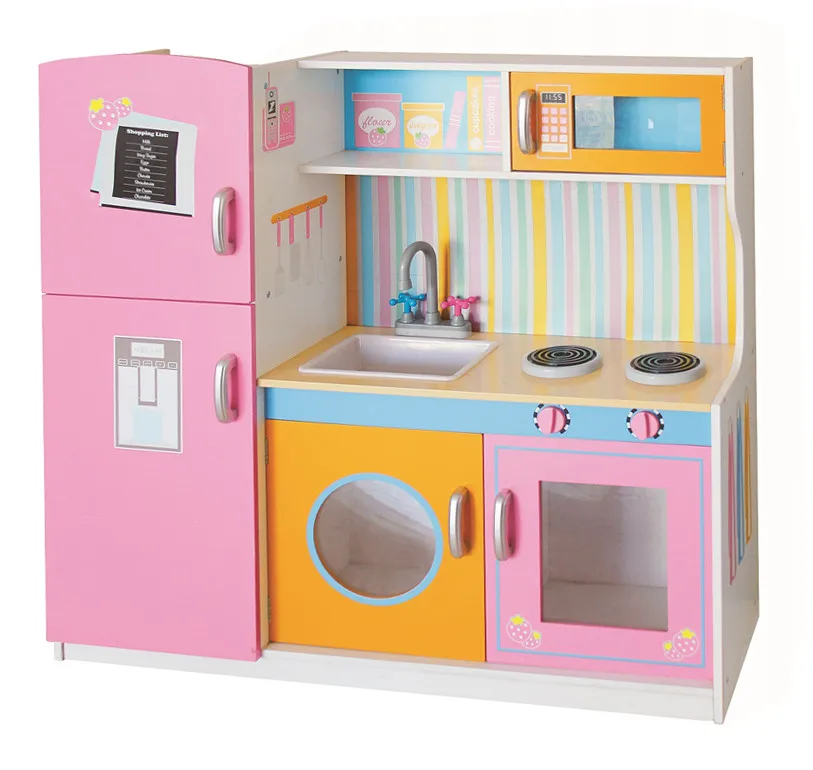 large pretend kitchen