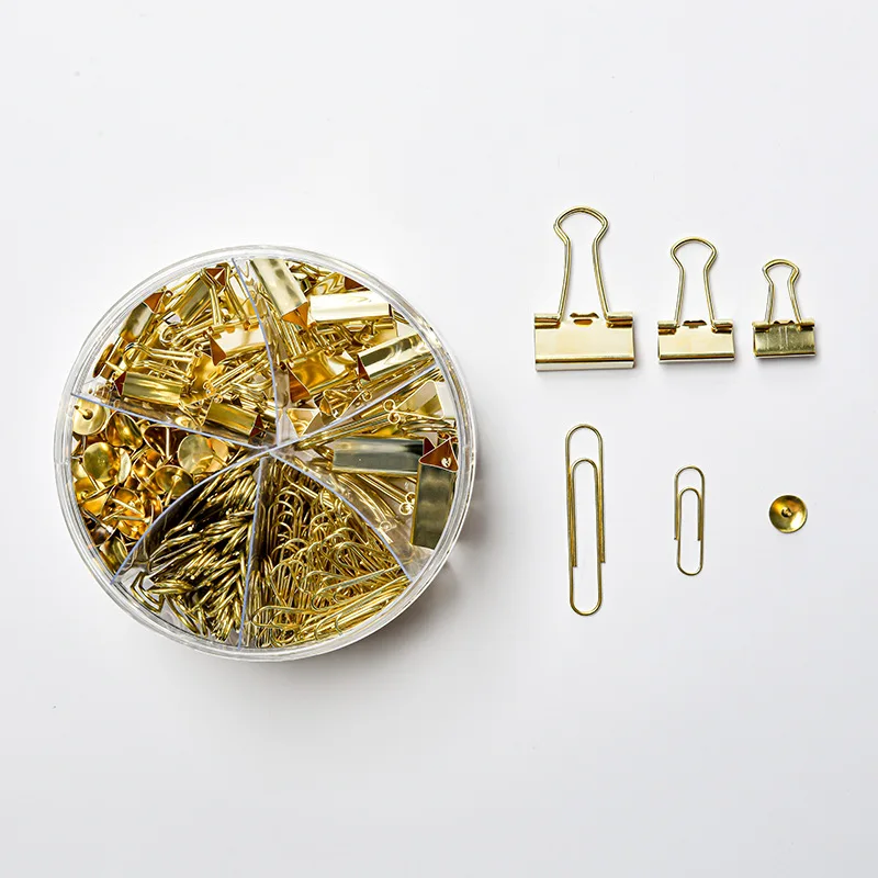 Многофункциональный креативный набор канцелярских принадлежностей с гальваническим покрытием из розового золота 6 каркасов