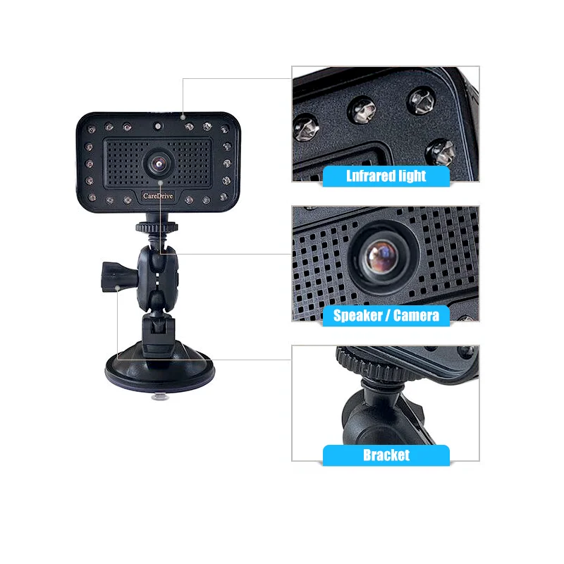CareDrive Driver Pupil Identification Eye Detection+head Down Fatigue Drowsy Warning System Driver Fatigue Alarm Nap Mr688b