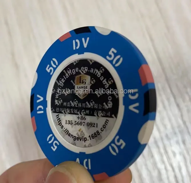 バカラポーカーチップ 45mm カジノチップ バリュー カスタム RFID