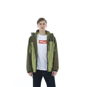 Outdoor 3-in-1 Autumn Sports Wear Windproof Breathable Waterproof Zipper Plus Size Padded Jacket