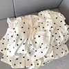 12 petits coeurs pêche - coton nuage