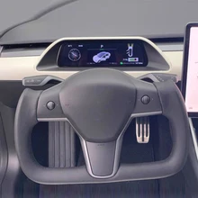 For Tesla Yoke Alcantara Aroham Matte Carbon Fiber Steering Wheel For Tesla Model Y Model 3 2017 2018 2019 2020 2021