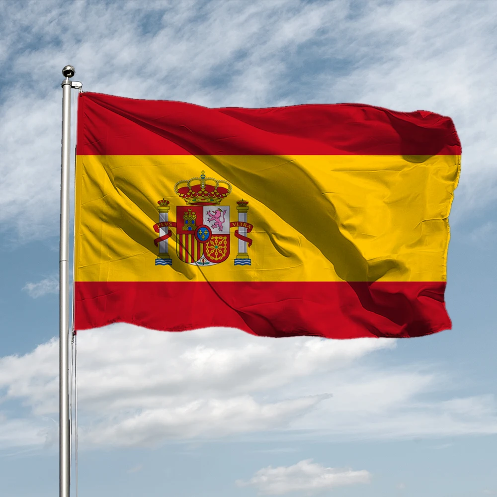 Cờ Tây Ban Nha bằng Polyester - Với chất liệu polyester cao cấp, cờ Tây Ban Nha sẽ giữ được các màu sắc tươi sáng trong thời gian dài sử dụng. Dù bạn là một cổ động viên cuồng nhiệt của đội tuyển Tây Ban Nha hay đang lên kế hoạch tổ chức một sự kiện đặc biệt, bạn sẽ tìm thấy cờ Tây Ban Nha bằng polyester là một lựa chọn không thể tốt hơn.