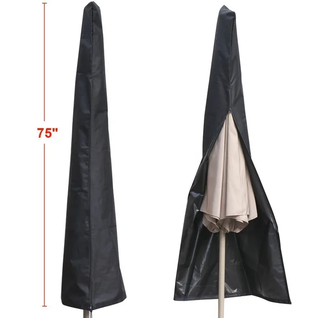Custom Large Black Outdoor oxford Waterproof Housse de Protection pour Parasol de Parasol Covers Patio Umbrella Covers