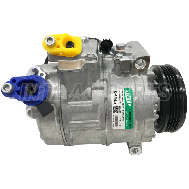 7SEU17C AC A/C エアコン コンプレッサー PV4 適用: BMW 5シリーズ E60 E61 520D M47 N47 4471902570 4471502840 64526950152 6950152 AL-II-9609 AL オートエアコンコンプレッサー 7SEU17C VW AJS TOUAREG 7LA 7L6 7L7