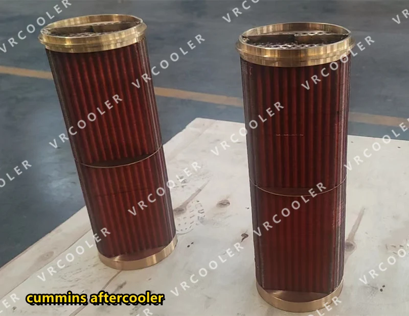 Copper / Copper Nickel Tube Copper Fin Marine Aftercooler 6BTA  
