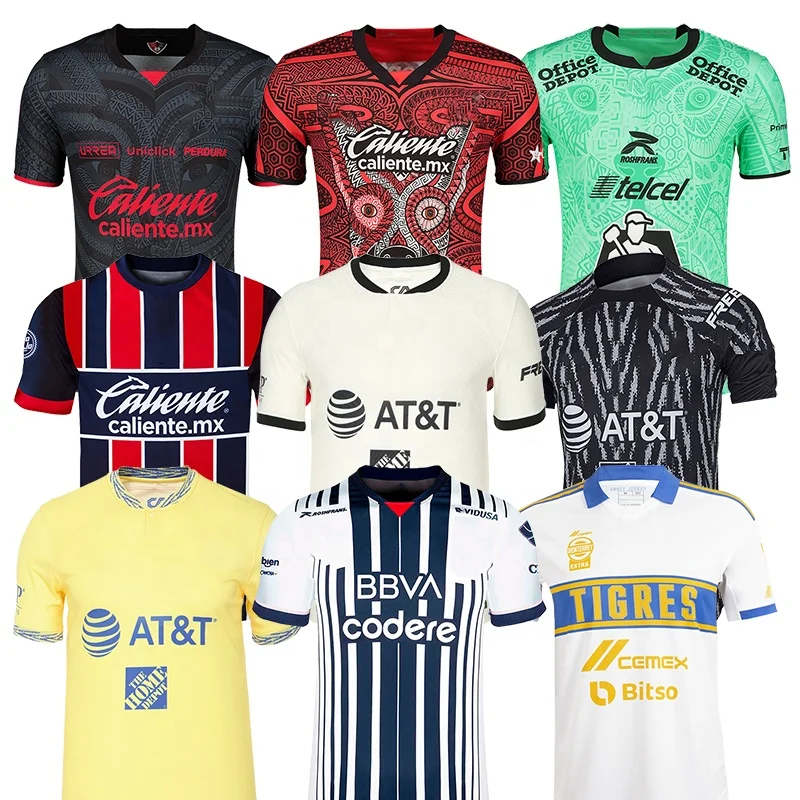 Wholesale 2023 club america soccer jersey mexican soccer jersey blue n  white football jerseys thai soccer uniforms From m.