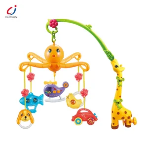Sleeping Toy Colorful Cartoon Giraffe Baby Crib Mobile Bed Bell Toy Musical Baby Hanging Toy Bed Bell Mobile