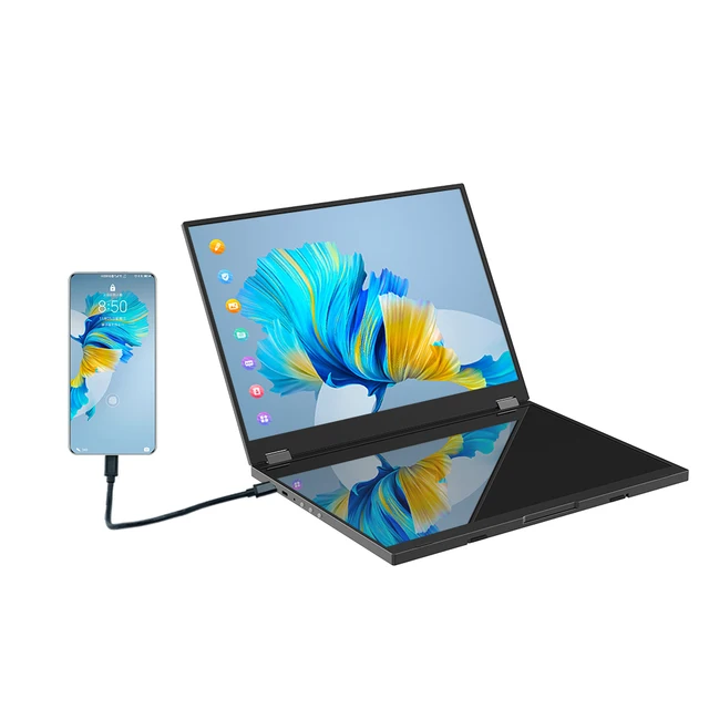 Dual Portable Monitor MeegoDock VP6 Laptop Extended Screen Monitor Usb-C Portable 14.2inch 4K Portable Monitor