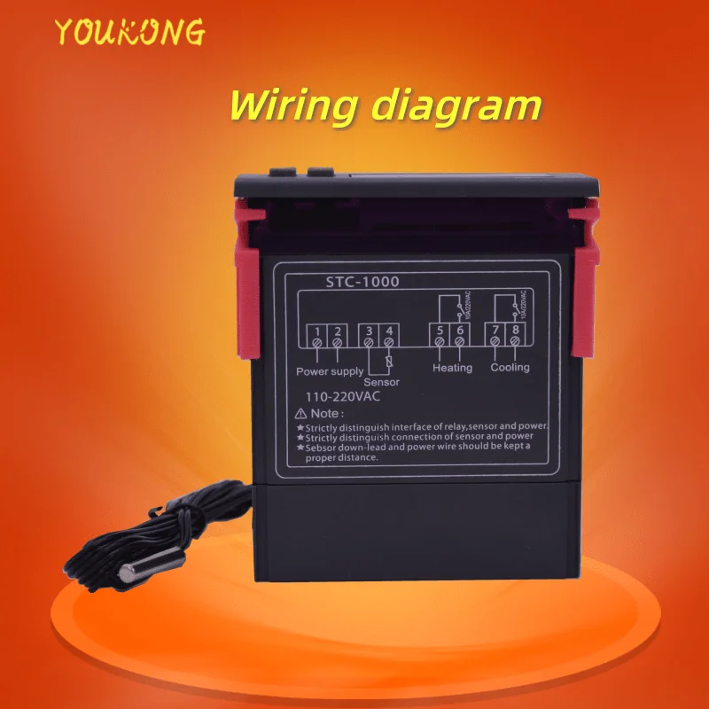 Thermostat Numérique STC-1000 Avec écran LCD - Contrôle Précis De Température Pour Frigo, Cave à Vin, Serre