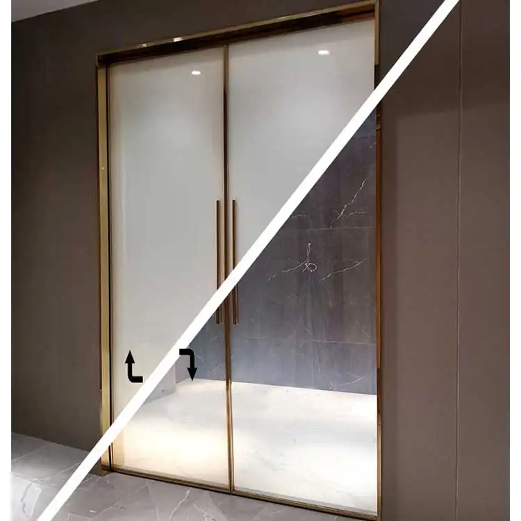 Switchable Film Smart Glass Sliding Door Automatic Sensor Sliding