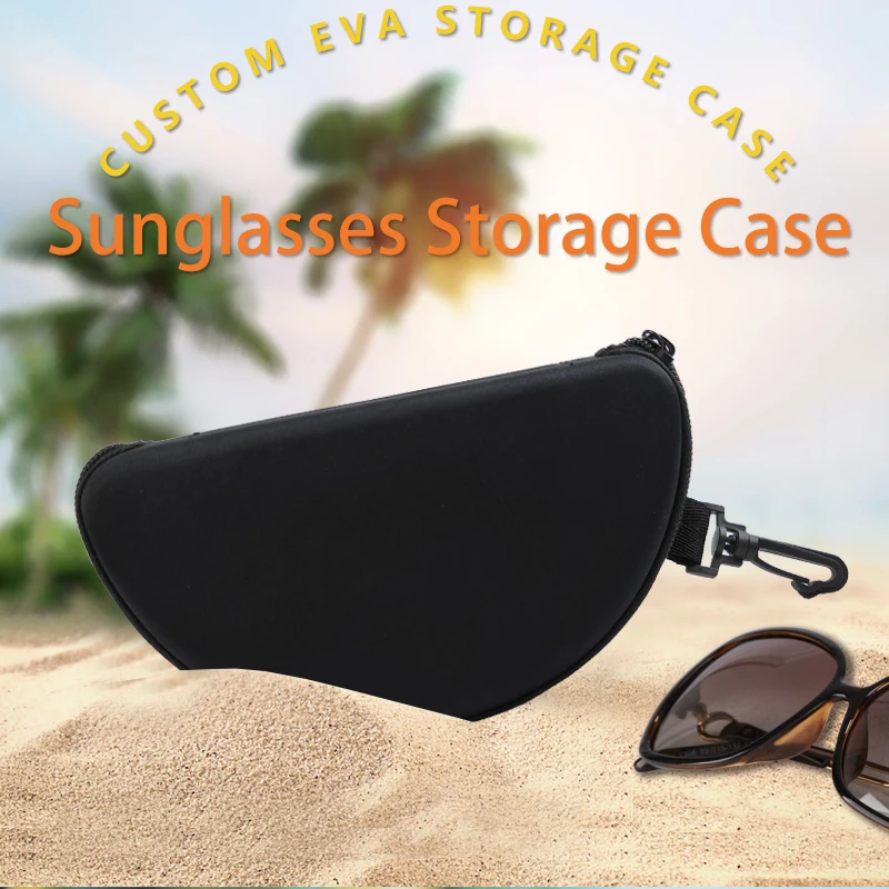 Custom Double Pocket EVA Bag High Quality Sunglasses Case Packaging Sunglasses Pouch Box Case factory