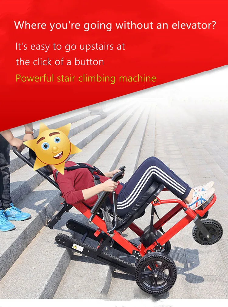 High Quality Chargeable Electric Stair Climbing Chair Stair Climbing