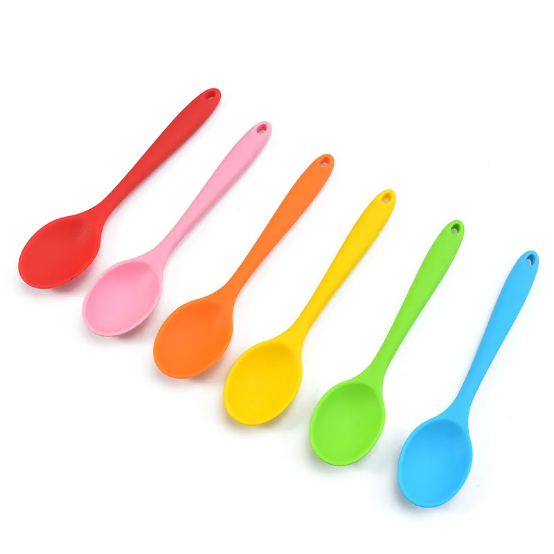 Jinyi Multicolored Silicone Spoons Nonstick Kitchen Spoon Silicone