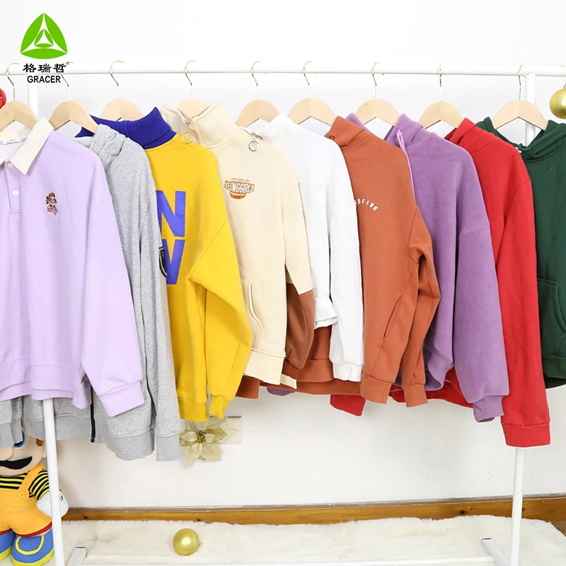 Branded Second-Hand Spring Autumn Hoodies Various Styles Mixed