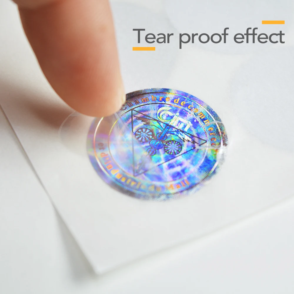 Disposable Any Size Lotion 3d Holographic Diamond Sticker Gold logo ...