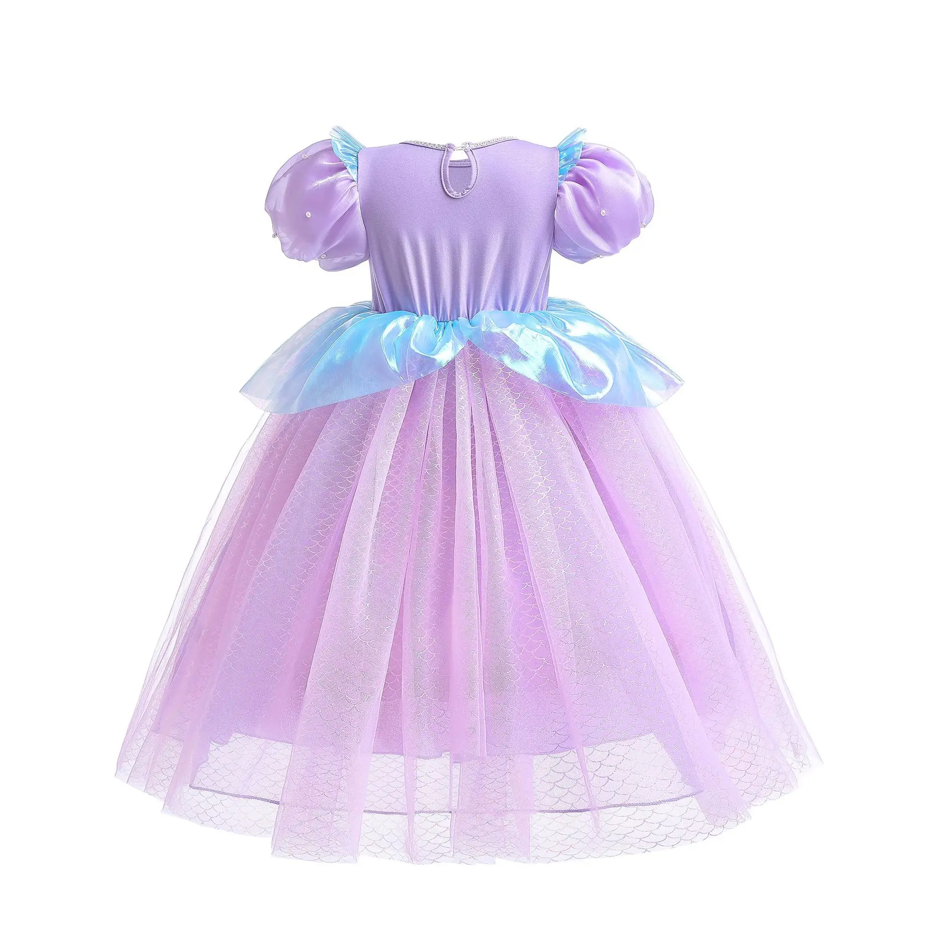 Girls Mermaid Ariel Princess Dress Cosplay Costumes for Baby Girl Birthday  Party Dress up Children Halloween Clothing