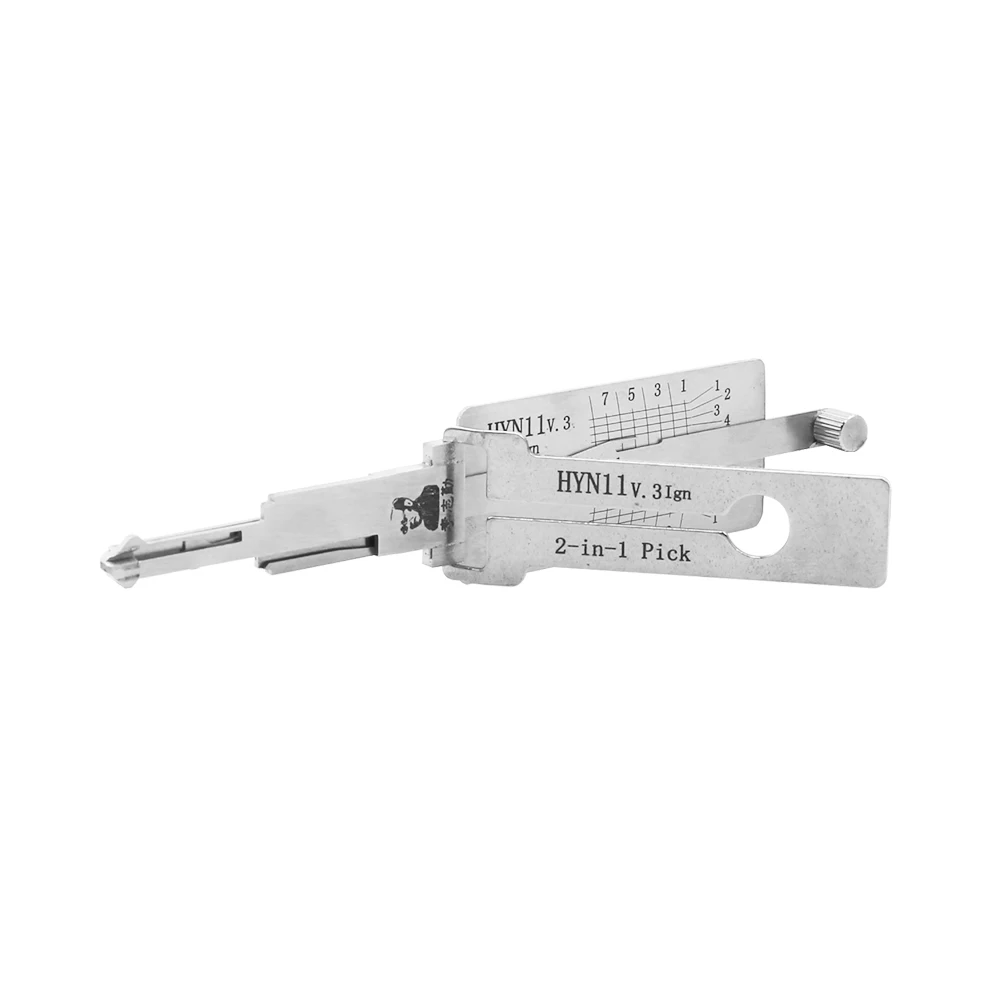 HYN11V.3Lishi2-in-1LockPickSetLocksmithSuppliesDecoderLockpickforHyundaiElantraTucsonCarIgnitionLockCylinder
