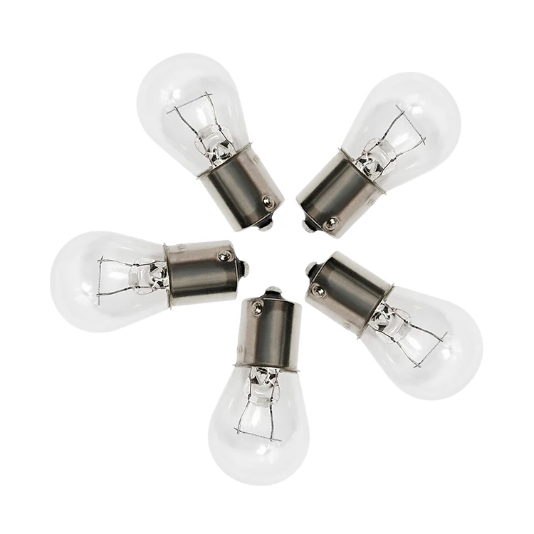 Small Stones 4PCS PY21W 1156 Halogen Bulbs - 12V, BAU15s Base, Turn Signal & Brake Lights