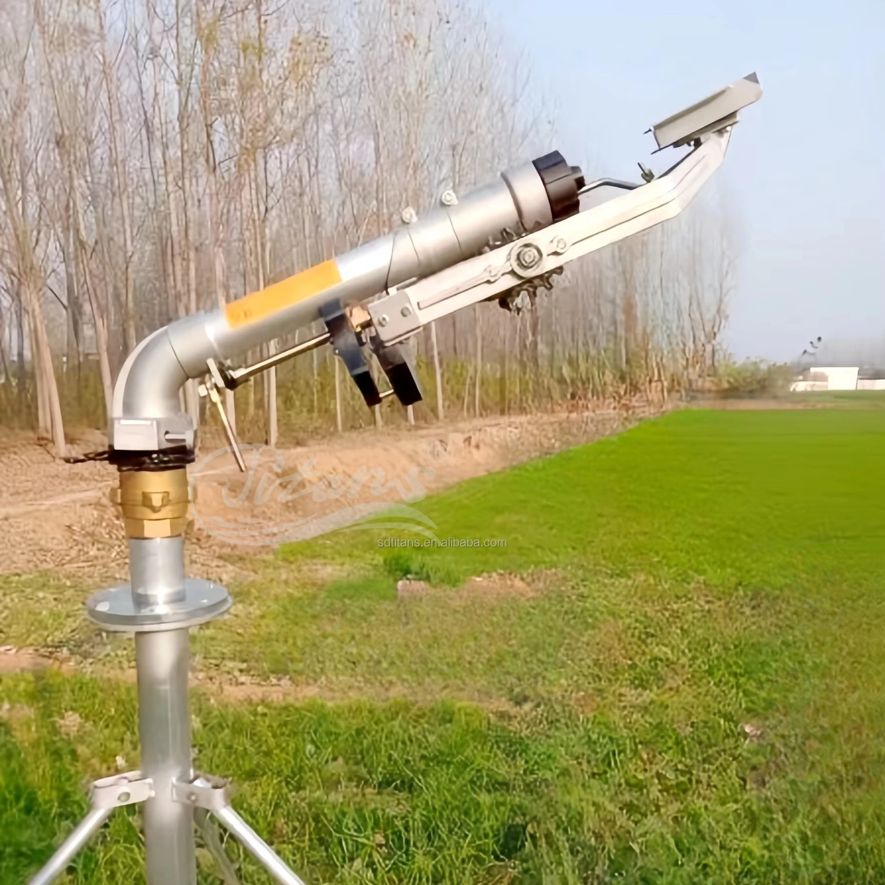 2-дюймовый дождевой пистолет, разбрызгиватель по металлу, 360 градусов