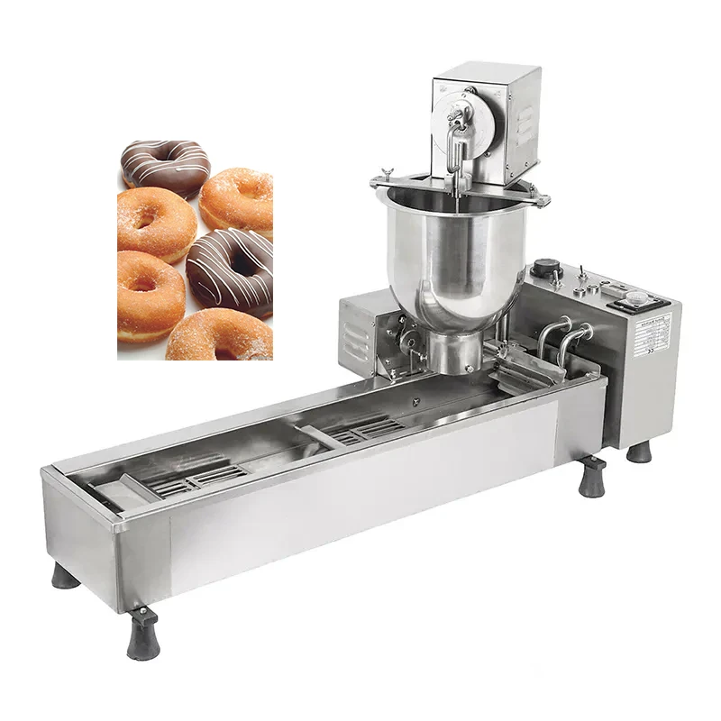 Donut Making Machine Automatic Waterproof Mini Stainless Steel Doughnut Making Electric Donut Making Machine for Snacks