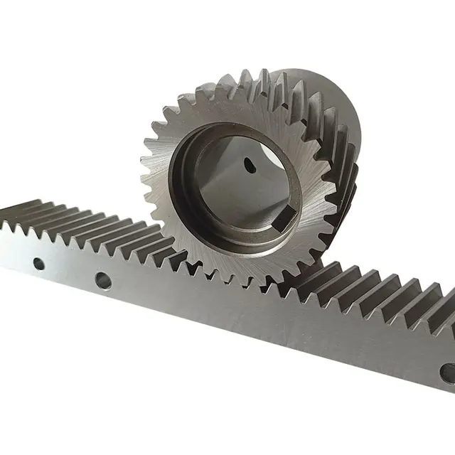 High precision CNC machine helical gear rack spiral bevel gear pinion metal gear