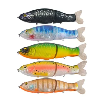 Popular Big Fishing Lure Glide Bait 135mm 31g Multi Jointed Swimbait for Pike Salmon Walleye Bass Sea Fishing Hard Bait Wobblers – Soft Lure – view 2