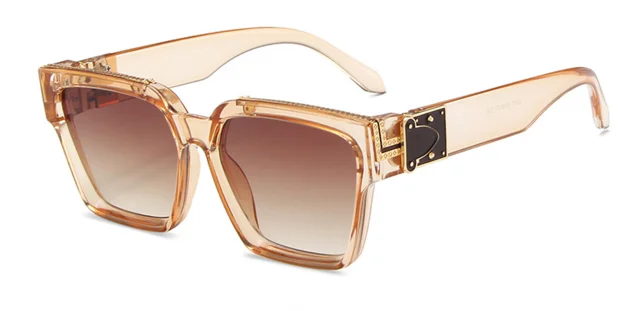 New Personalized Sunglasses For Men, Square Millionaire Sunglasses