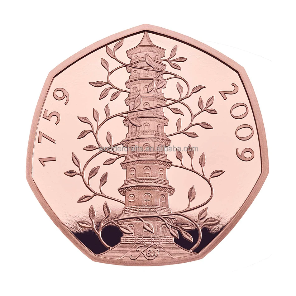 WD定制旧硬币2009稀有邱园50p硬币价值