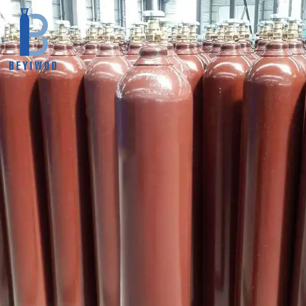 40L Empty Ethylene Gas Seamless Steel Cylinder Tank with valve