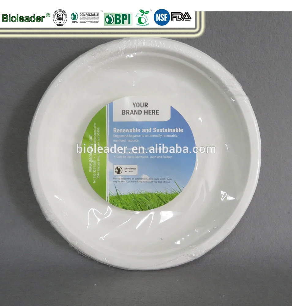 Compostable Disposable Sugarcane Bagasse Paper Pulp Mould Plates Buy